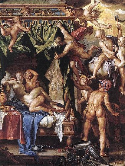 Joachim Wtewael Mars and Venus Discovered Spain oil painting art
